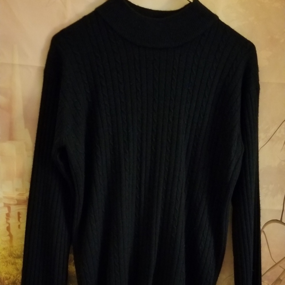 Laura Scott Long Sleeves  Black Sweater. - Picture 2 of 6